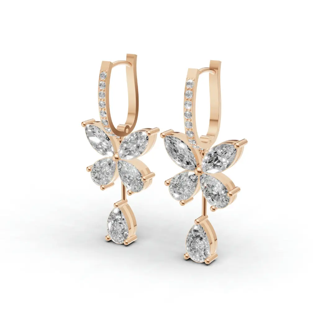 Petalej diamond hoops.webp