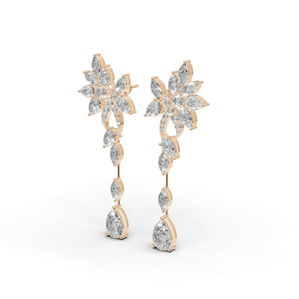 Diamond studded pavo earring.webp