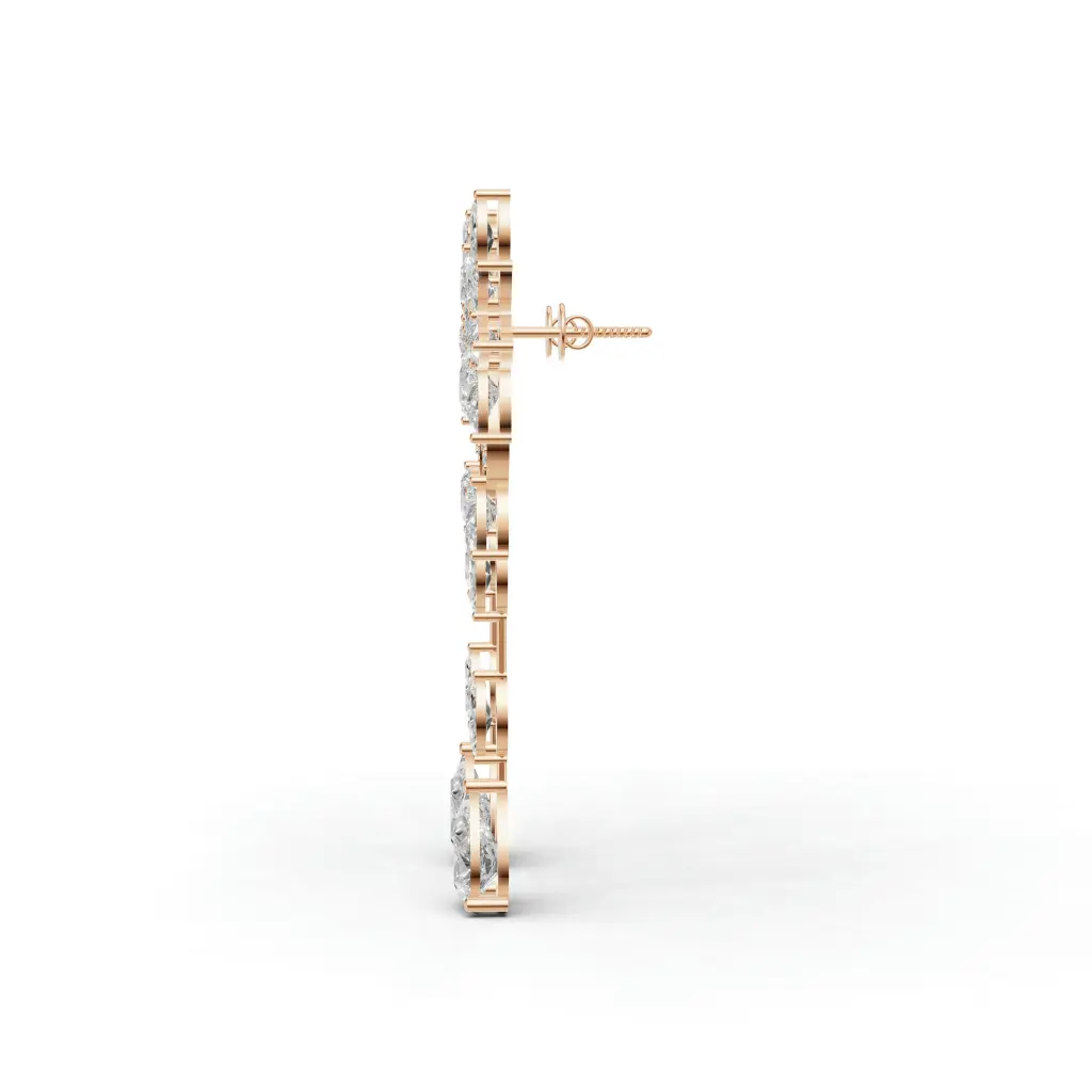 Diamond studded pavo earring .webp