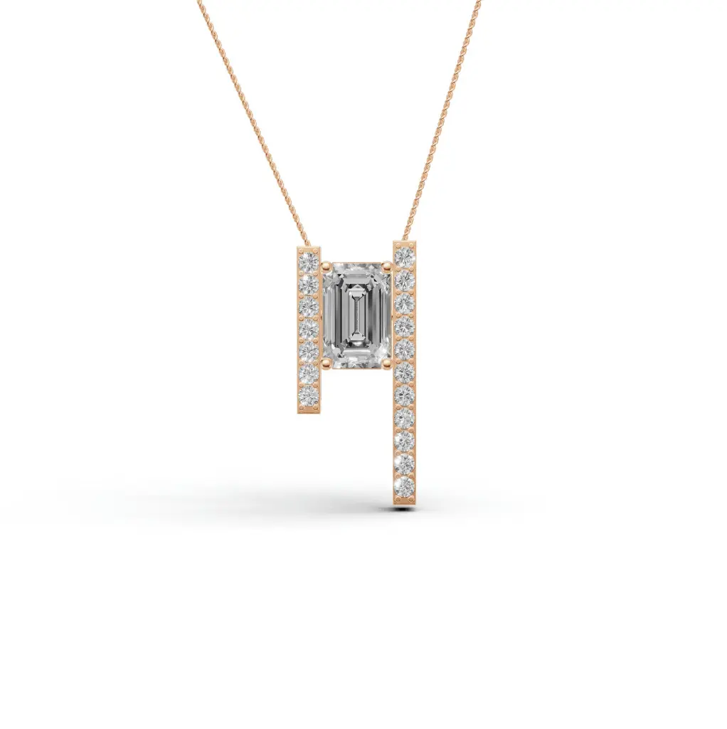 Zale emerald diamond pendant.webp