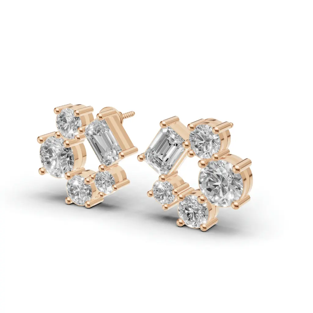 Lyra Dot diamond stud earring .webp