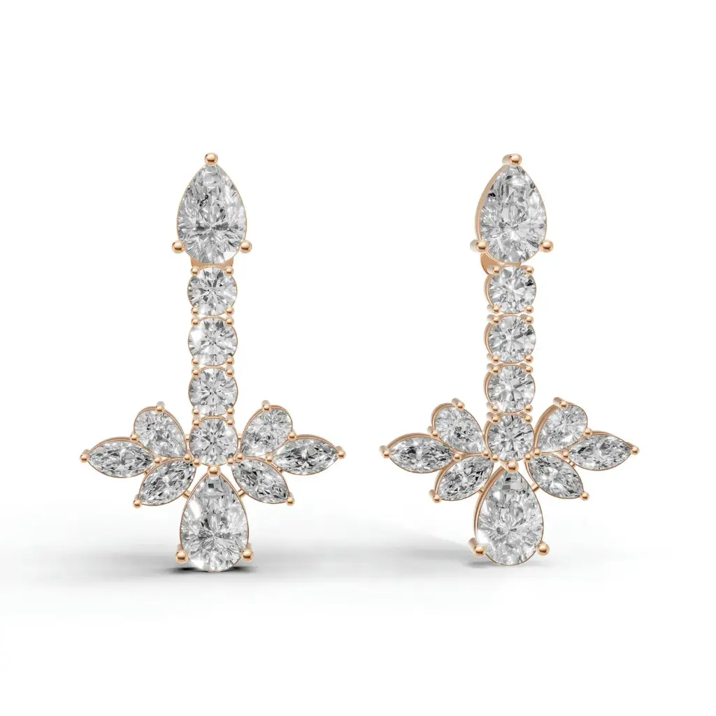 Anwen dangle diamond earring