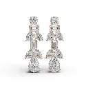 Rumi diamond drop earring