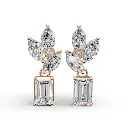 Lillyan drop Emerald earring