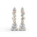 Inara teardrop diamond earring