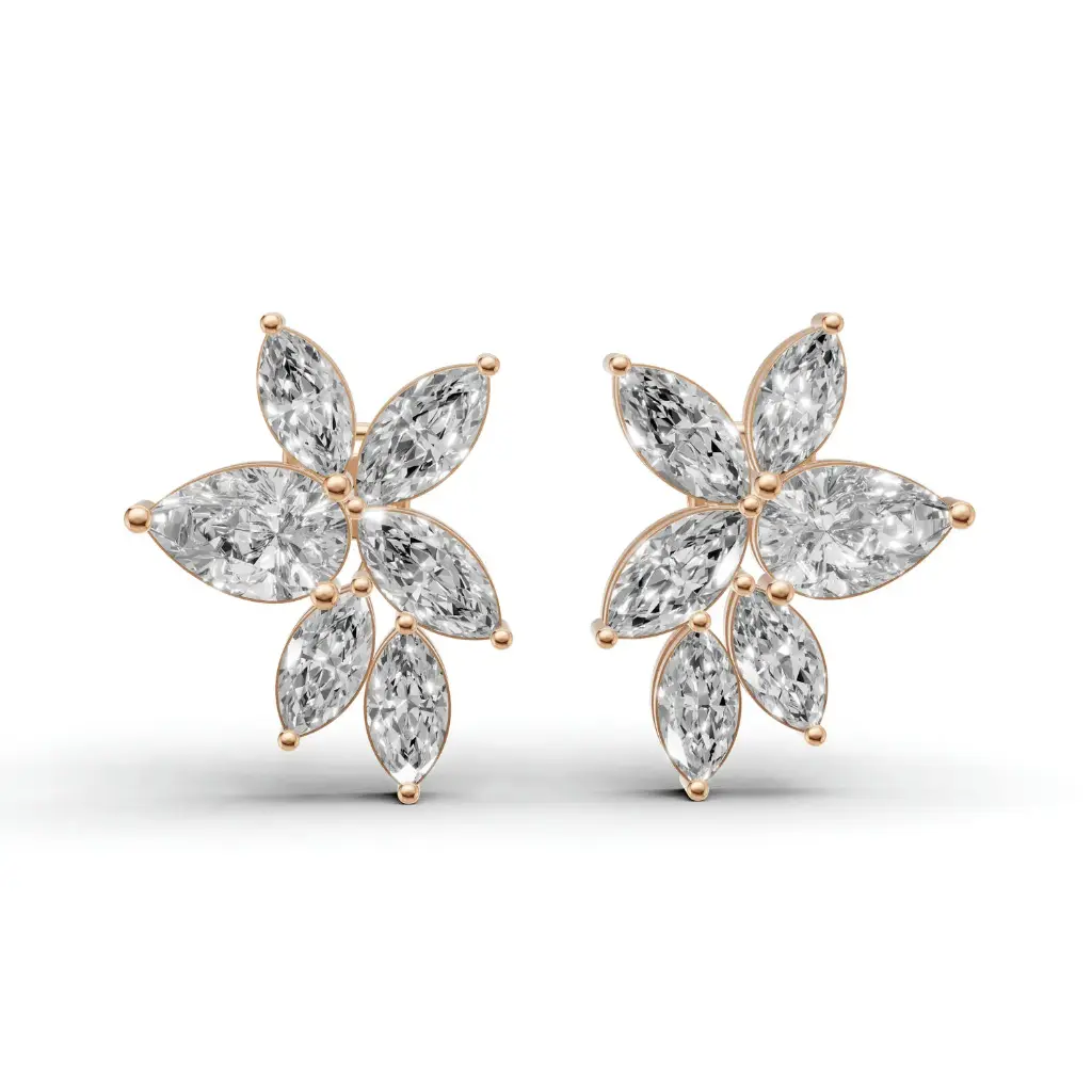 Mystical diamond stud earring