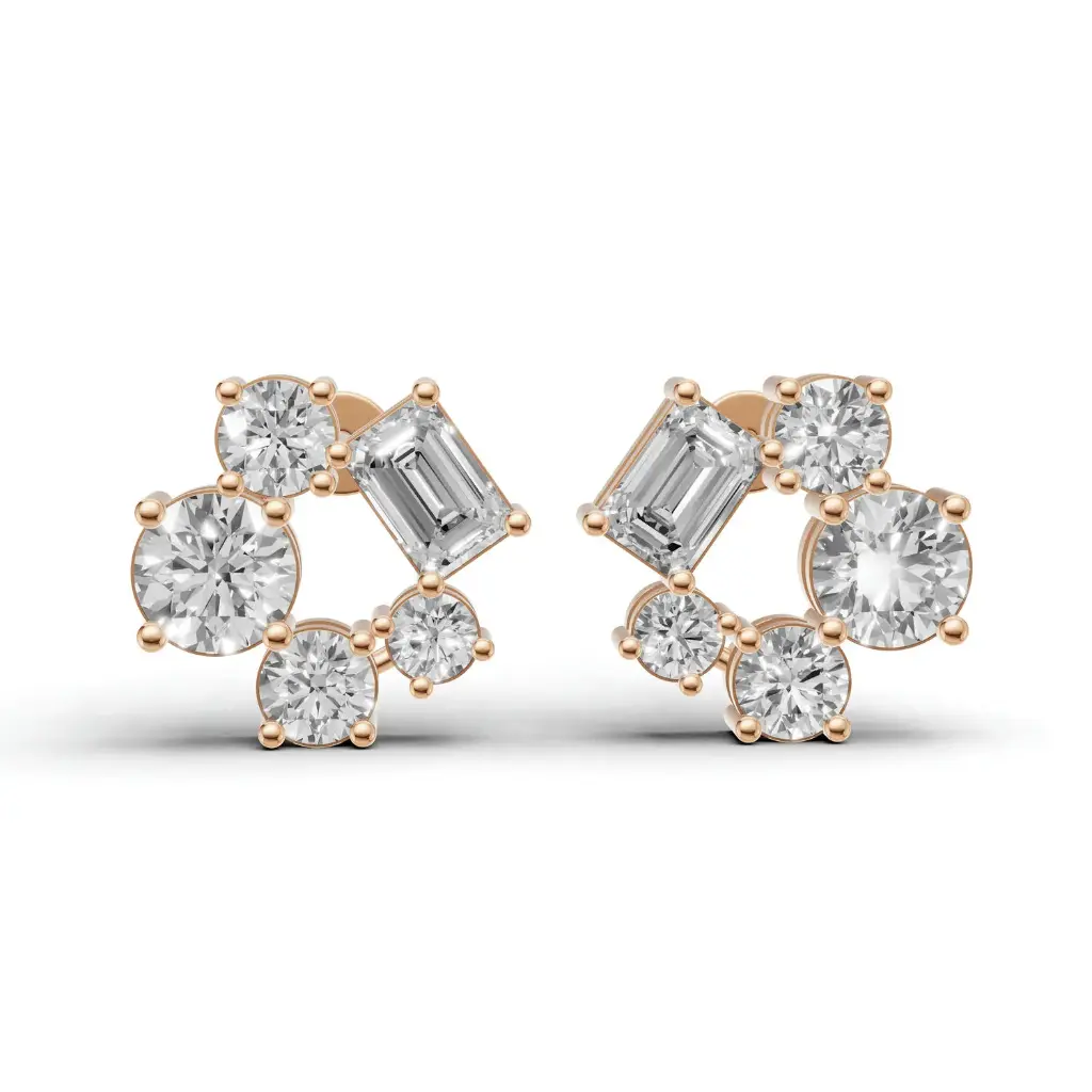 Lyra Dot diamond stud earring