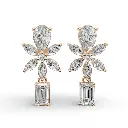 Posie emerald drop earring