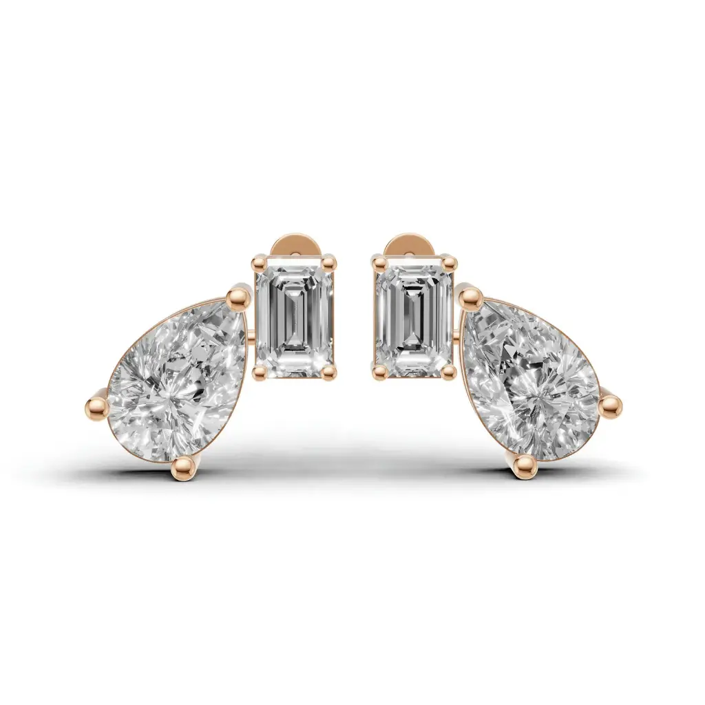 Coco droplet diamond studs