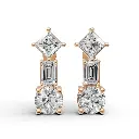 May diamond dangle earring