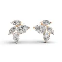 Iris curve diamond studs
