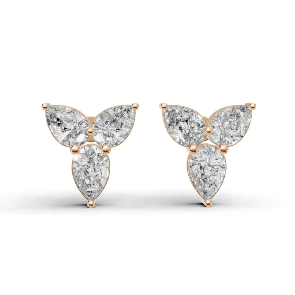 Lilyt pear diamond studs