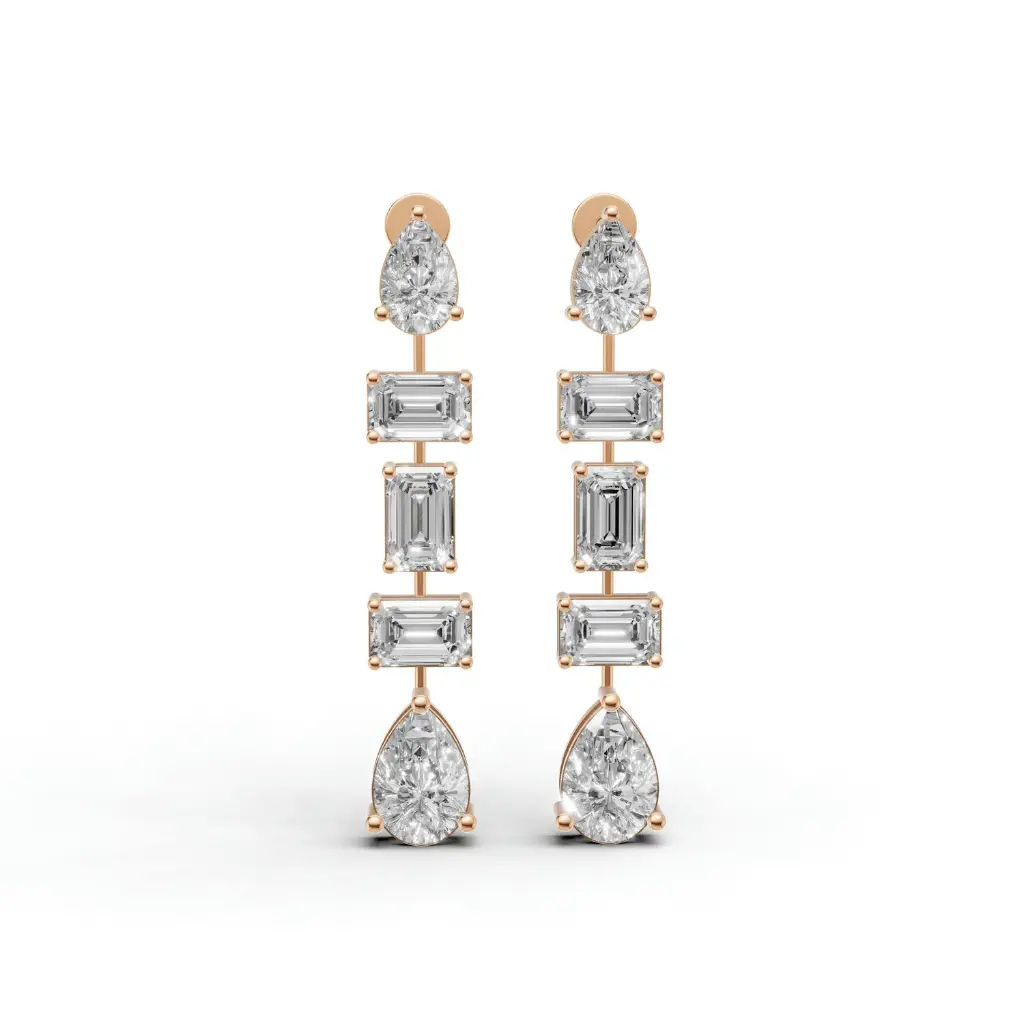 Shanayra drop diamond earring