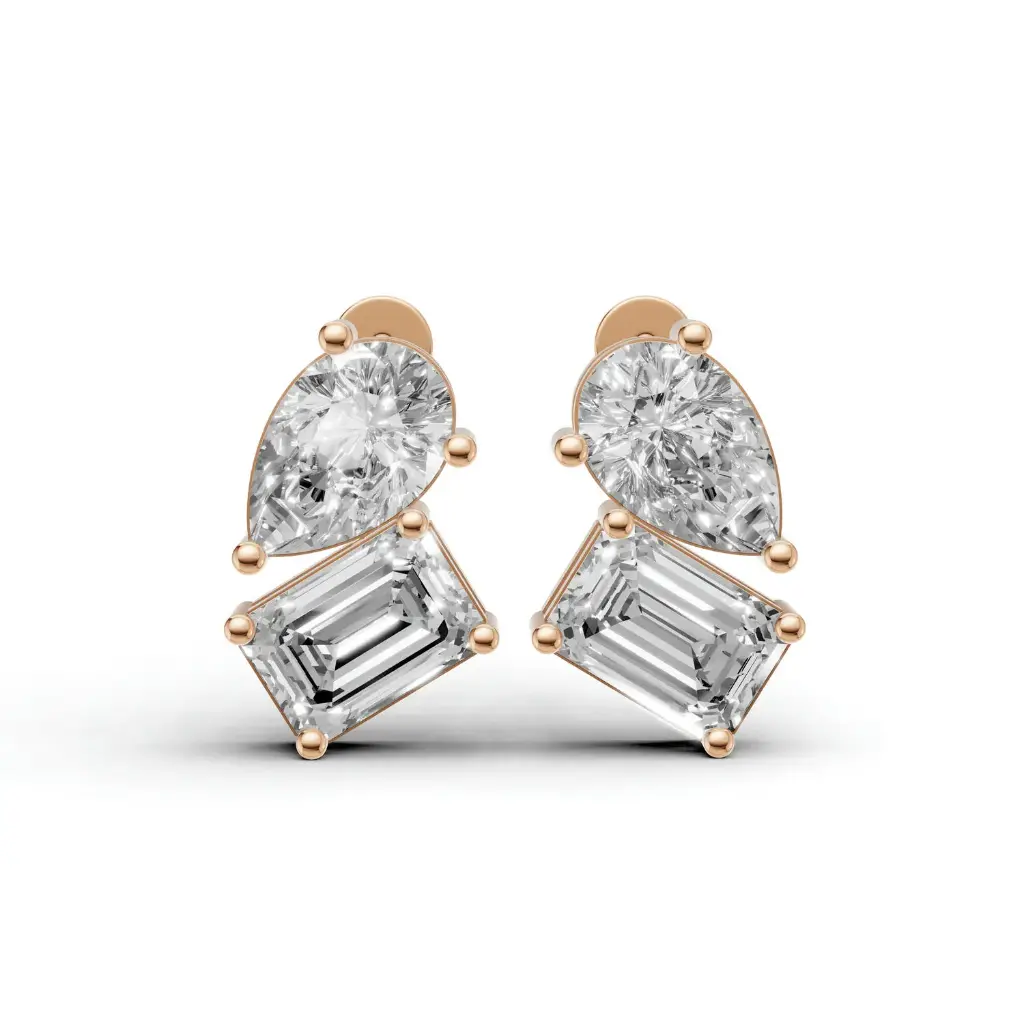 Oda X diamond studs