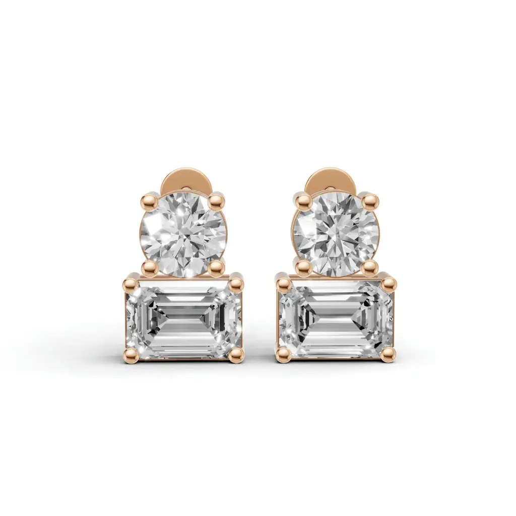 Plush Rua diamond studs