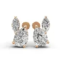Timeless Teardrop diamond earring