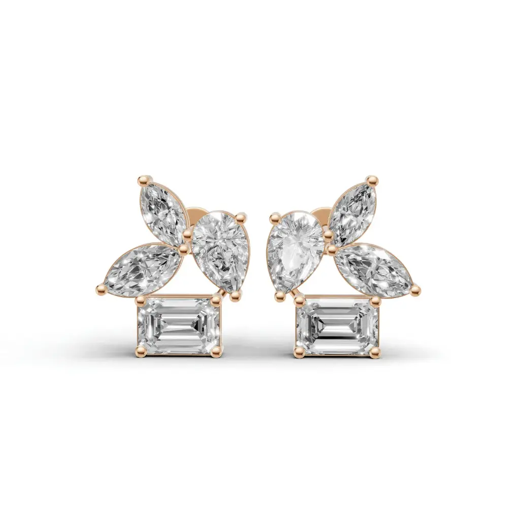 Jude pearlight diamond earring