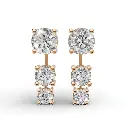 Haloire diamond drop earring