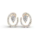 Luna inverse diamond studs