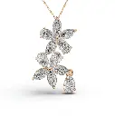 Twin lilura diamond pendant