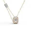 Auric strand diamond pendant