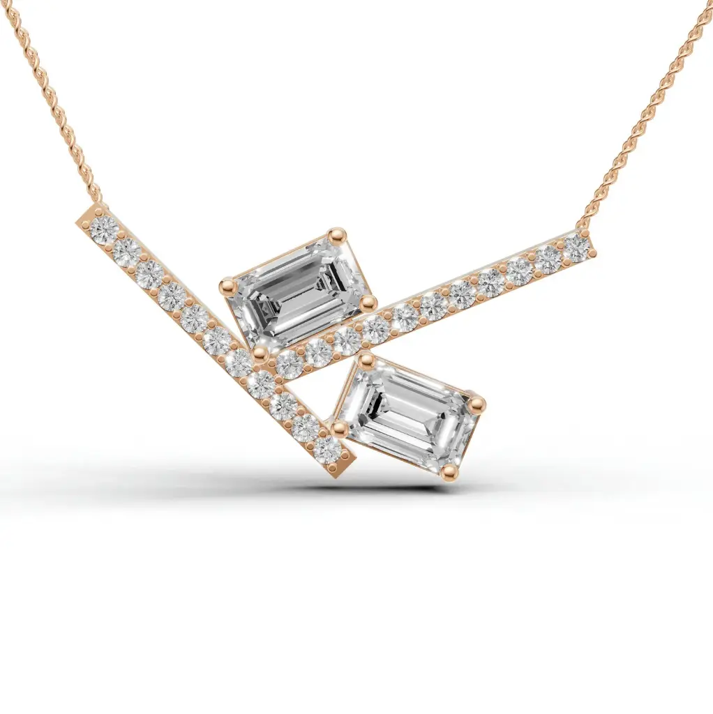 Grace cross diamond pendant