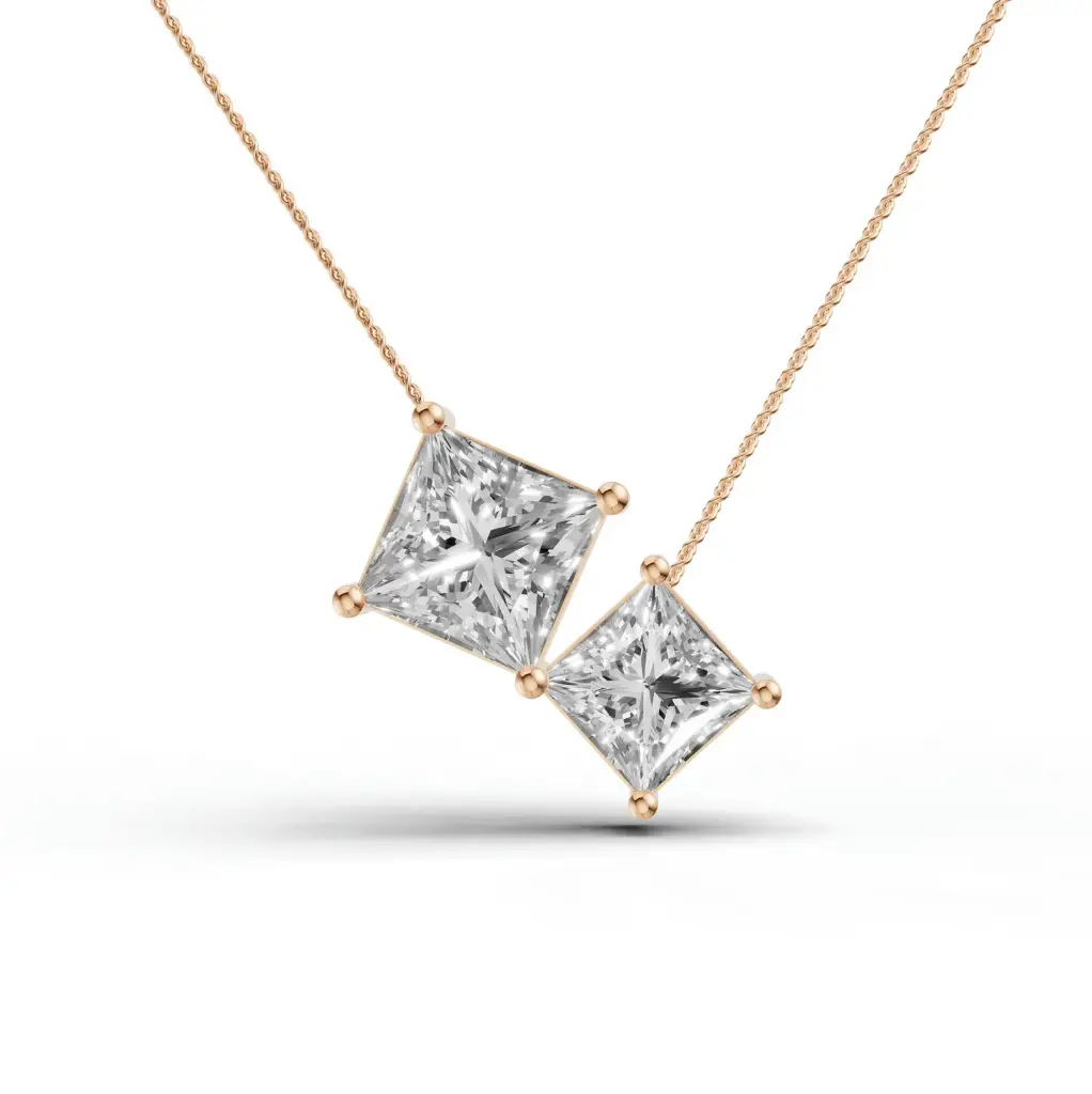 Aine axis diamond pendan