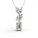 Marie heartline diamond pendant