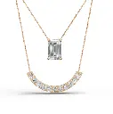 Twin cosmael diamond pendant