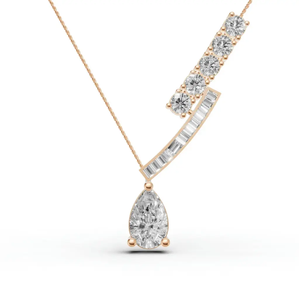 Swirlestis diamond pendant