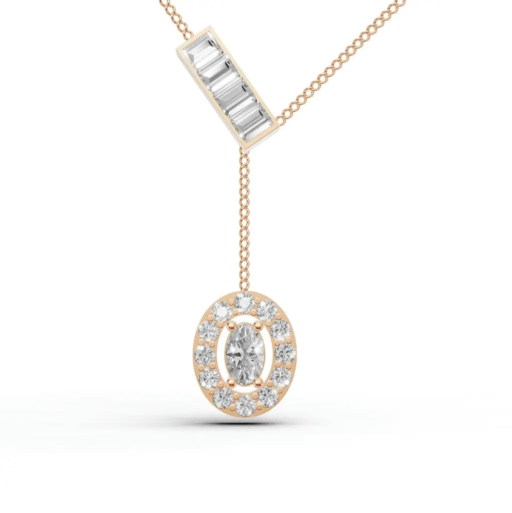 Lumi string diamond pendant
