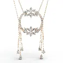 Winged Raphaella diamond pendant