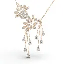 Dancing Pavona diamond pendant