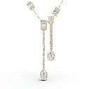 Radiant Mariella diamond pendant